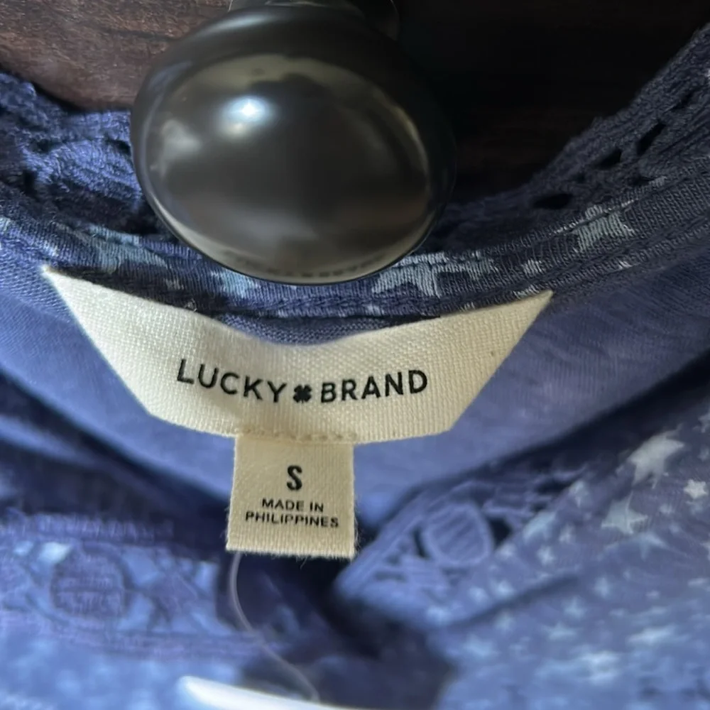 Lucky Brand Starry Blue Tank Top - Picture 3 of 3